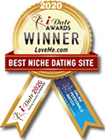 Idate Award Winner - Best Niche Dating Site 2020 Idate Award Winner - Best Niche Dating Site 2020
